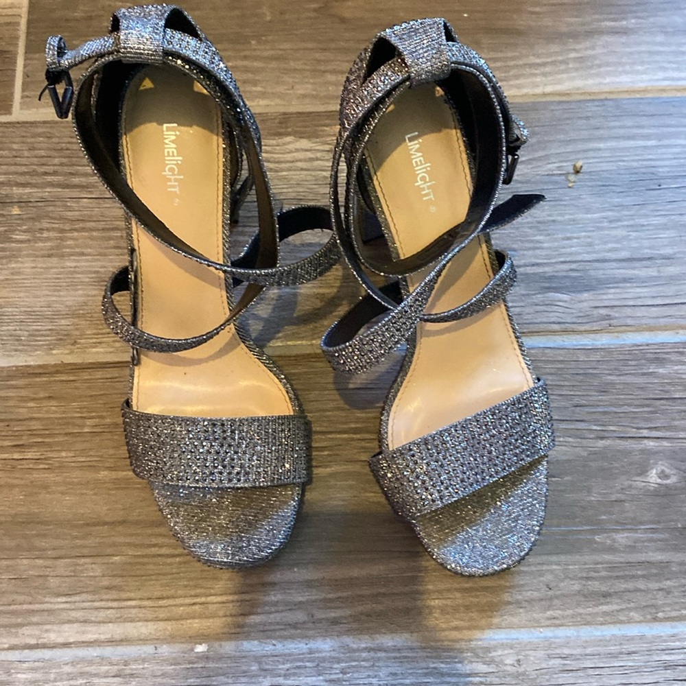 Sparkly platform heels